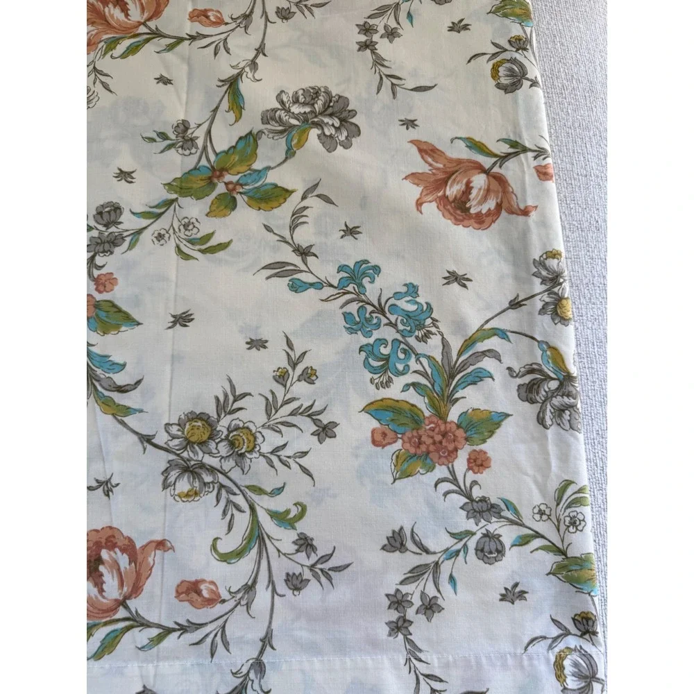 Vintage Springmaid Double Flat & Fitted Sheet Wondercale No Iron Percale Fall